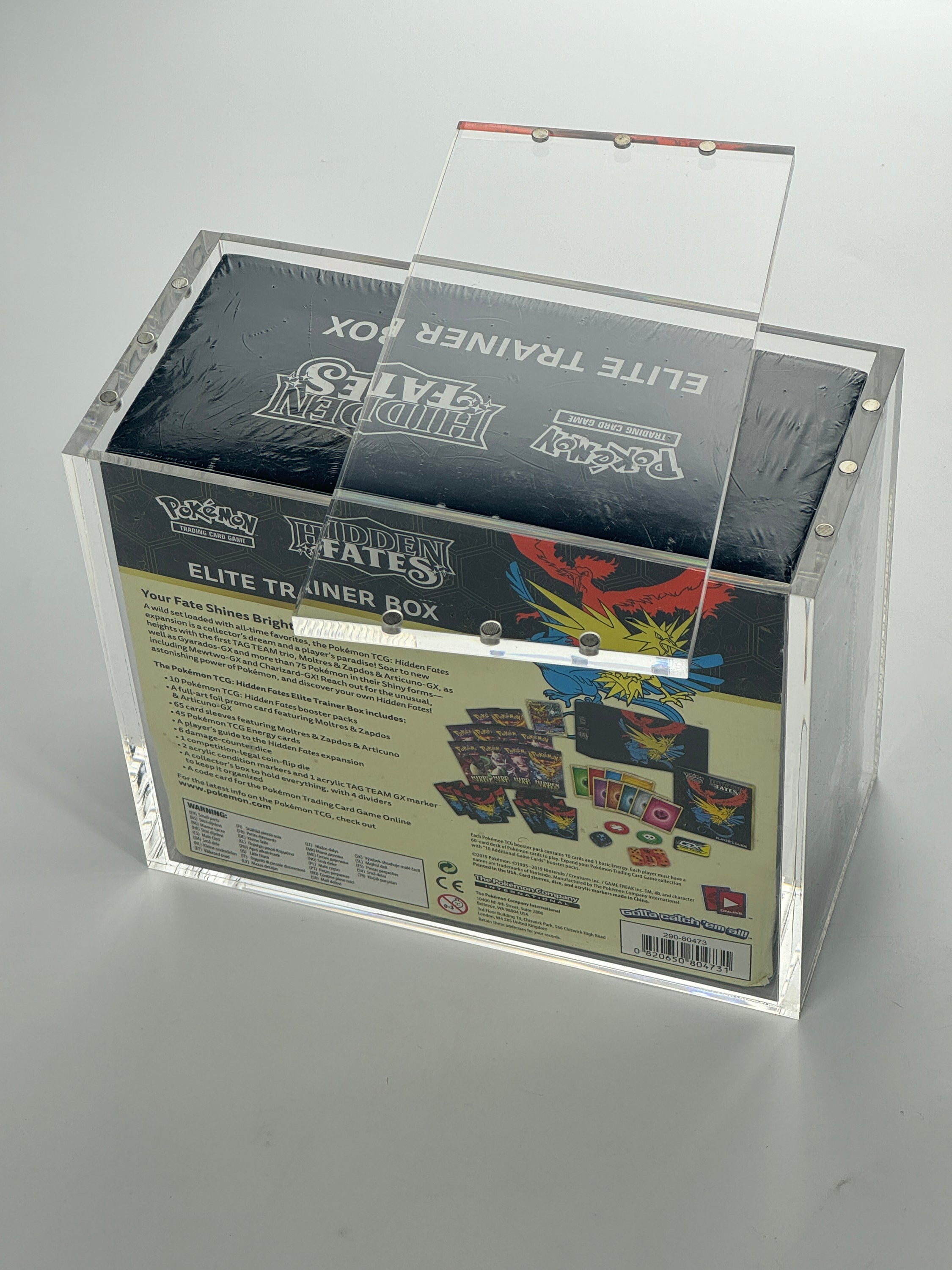 Premium Pokémon Elite Trainer Box Protective Display Acrylic Case