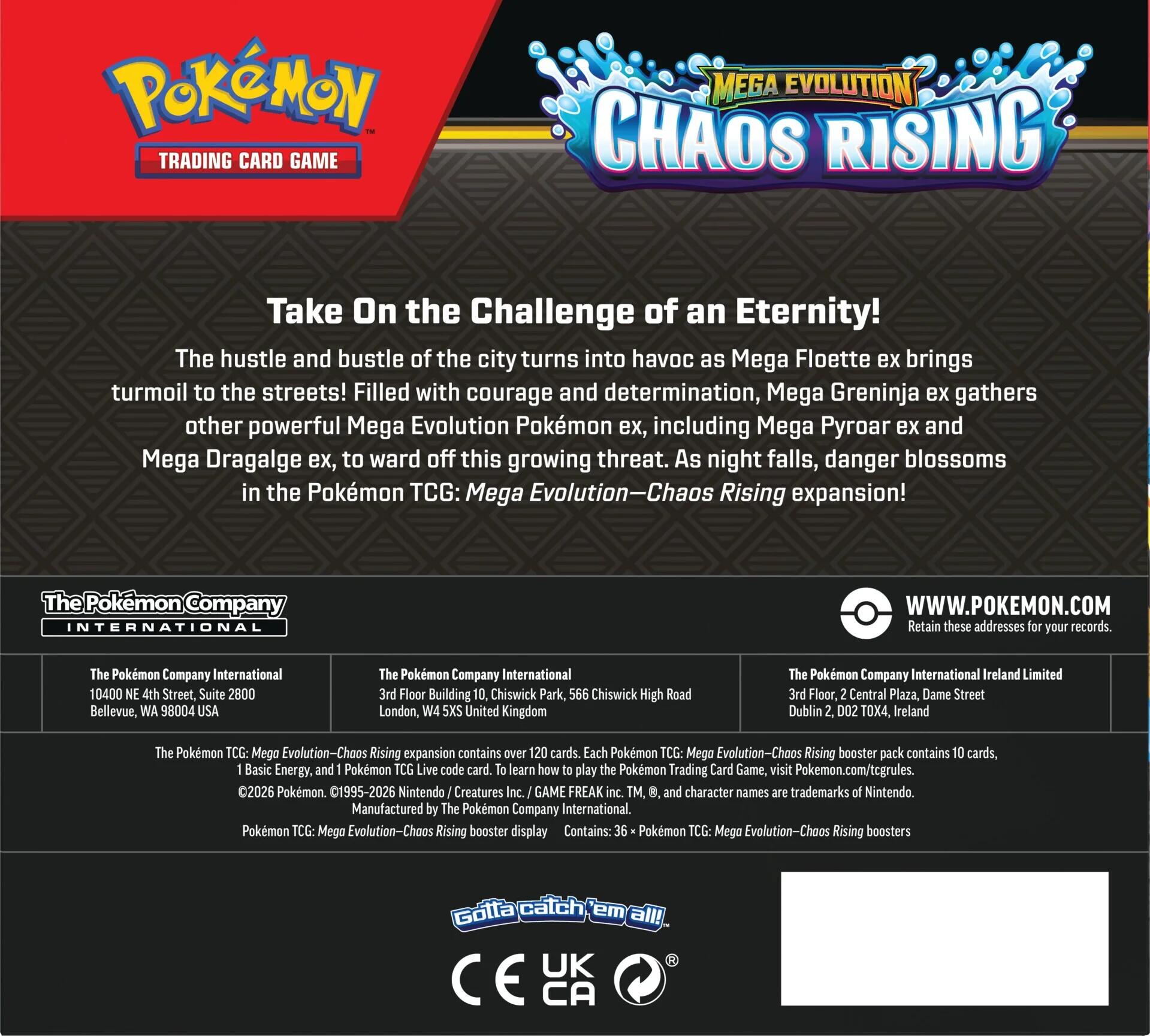 Pokémon TCG: Chaos Rising Booster Box