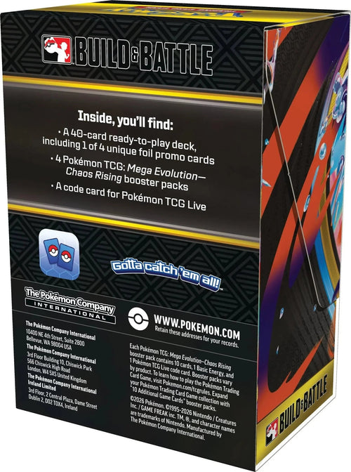 Mega Evolution: Chaos Rising Build & Battle Box