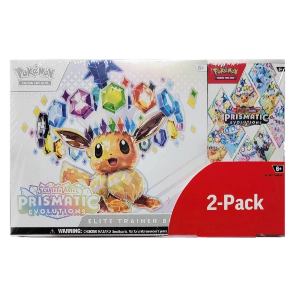 Pokemon TCG: Costco Prismatic Evolutions 2-Pack Trainer Box and Booster Bundle