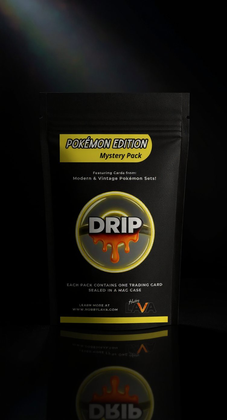 Pokemon TCG: Mystery Drip Pack - Guaranteed Premium Sealed Card in Mag Case!
