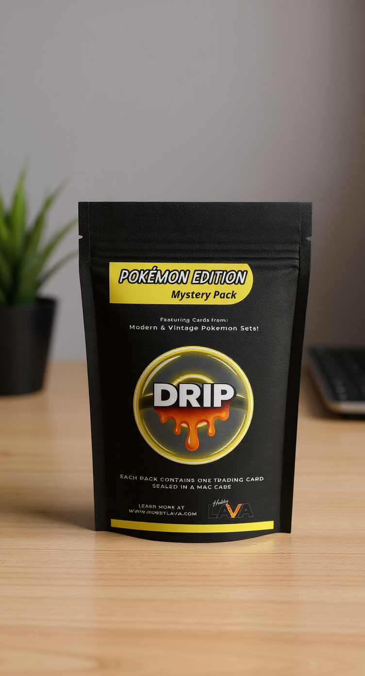 Pokemon TCG: Mystery Drip Pack - Guaranteed Premium Sealed Card in Mag Case!
