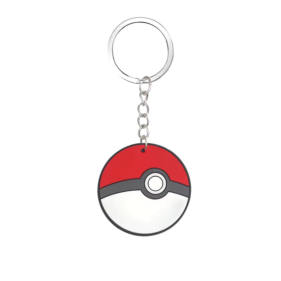 Metal Pokeball Keychain